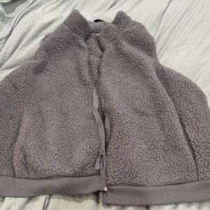 Time and Tru Charcoal Fleece Vest